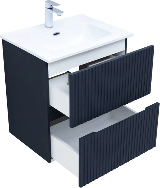 тумба под раковину aquanet джейн 60 подвесная, маренго, 00313300