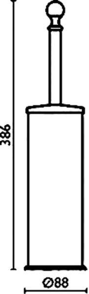 Ёршик для унитаза Bagno & Associati Canova CA25392 BR