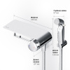 гигиенический душ со смесителем am.pm x-joy touchreel f0h85a800 хром