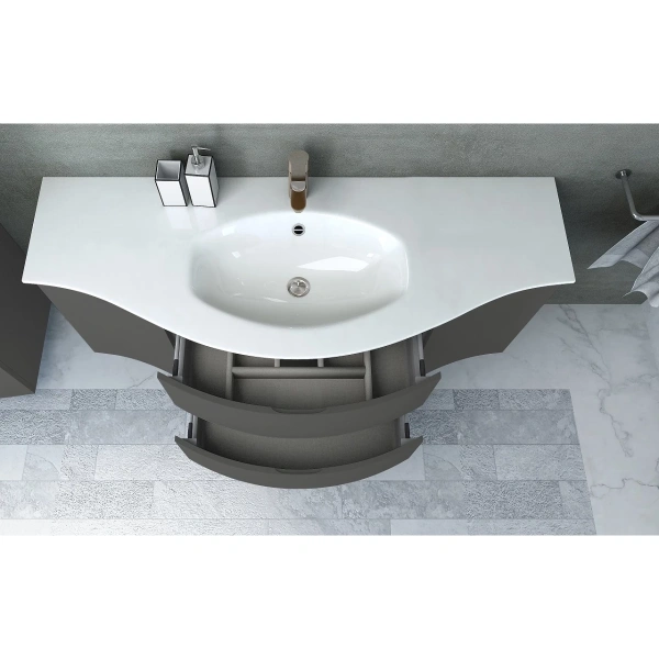 подвесной шкаф cezares vague 34 l 54907 grigio talpa opaco