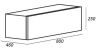 тумба cezares cadro 80 cadro-80-1c-so-bg-blum подвесная белый глянец