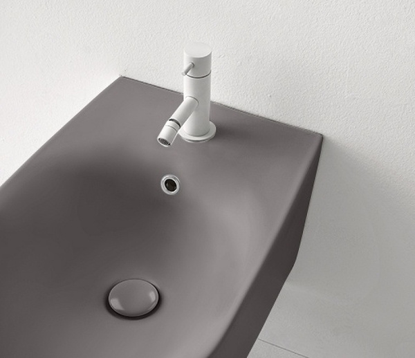 биде напольное kerasan nolita 532089 цвет: ferro matt