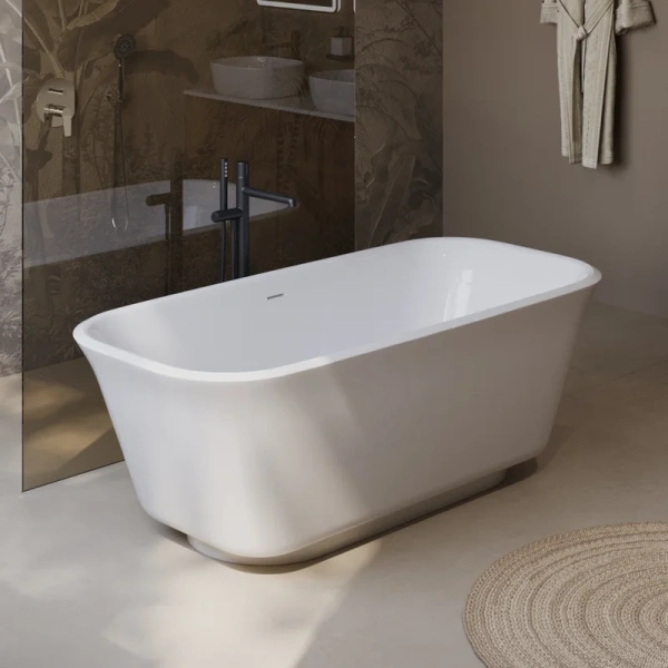 ванна акриловая отдельностоящая belbagno due bb702-1700-800-k