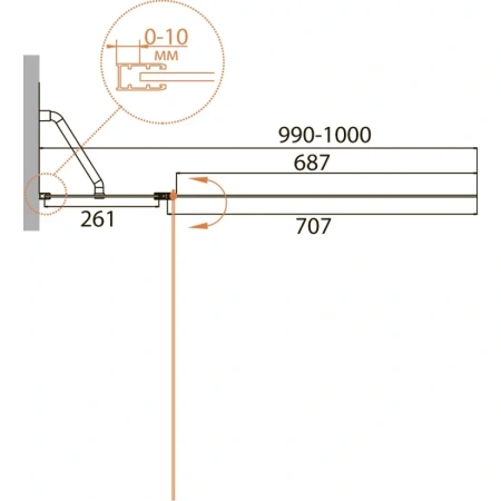шторка на ванну cezares relax 100 relax-v-11-100/140-c-bi профиль серый стекло прозрачное
