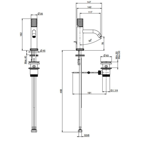 смеситель для раковины fima carlo frattini spillo tech f3031xsxcr