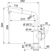 смеситель для кухни franke urban 115.0595.091