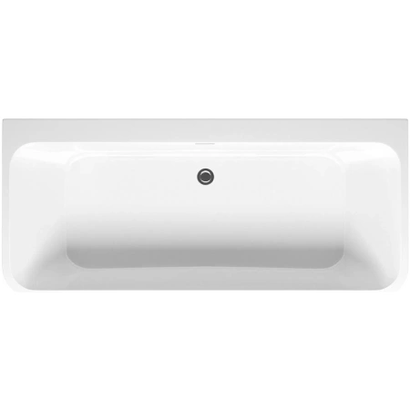 акриловая ванна 170х75 см aquanet perfect 13775-gw-mb код 00292986, цвет белый глянцевый/ черный матовый