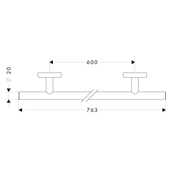 Полотенцедержатель 76,3 см Hansgrohe Logis 40516820