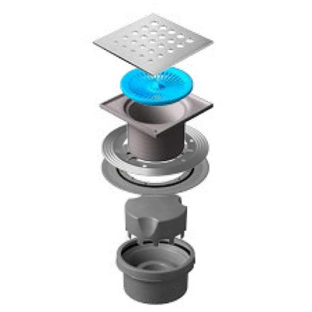 Трап для душа Pestan Confluo Standard 15x15 Vertical Drops 13000020