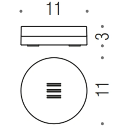 мыльница настольная colombo design mini b5240.cr-van, хром|матовое стекло