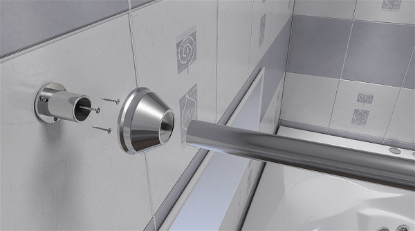 Карниз для ванны Bas 150 КЗ00009 Хром