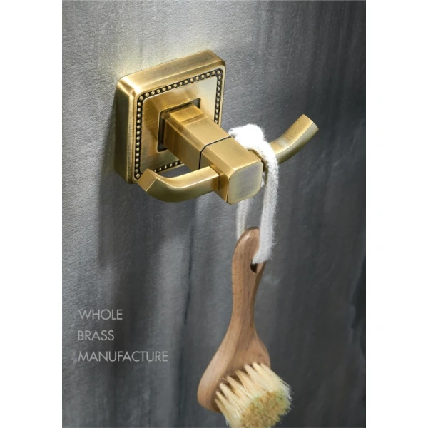 Крючок Wonzon & Woghand Roma WW-7225 двойной, для ванны, бронза