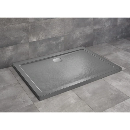Душевой поддон 100x90 см Radaway Doros D Stone Anthracite SDRD1090-01-64S