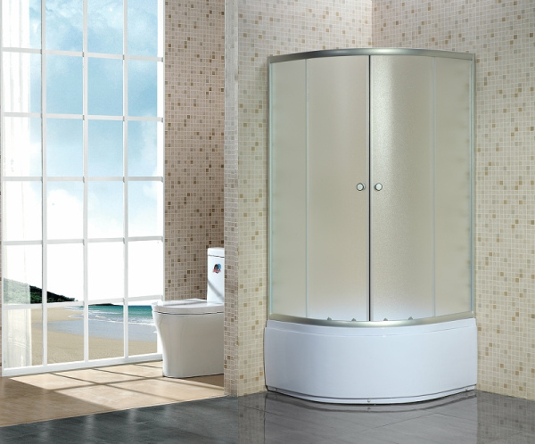 душевой уголок niagara eco 90×90 ng-006-14n профиль хром матовый стекло матовое