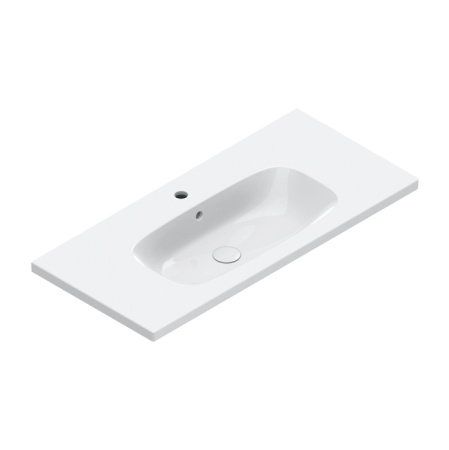 Раковина Catalano Alvea 0621011001 100x46см, с 1 отв., белый глянцевый
