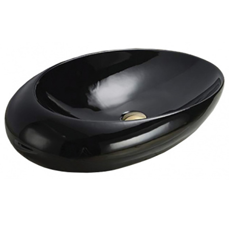 Раковина в ванную накладная CeramaLux 69 см 78456 черная глянцевая