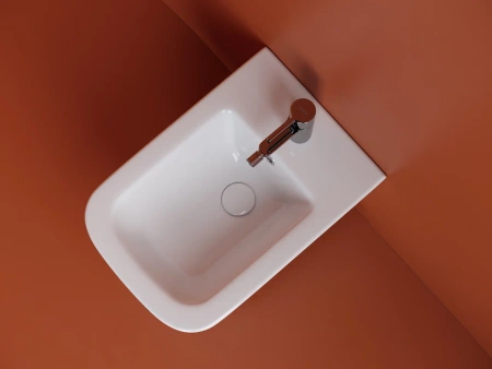 биде ceramicanova union cn4010 подвесное, белое