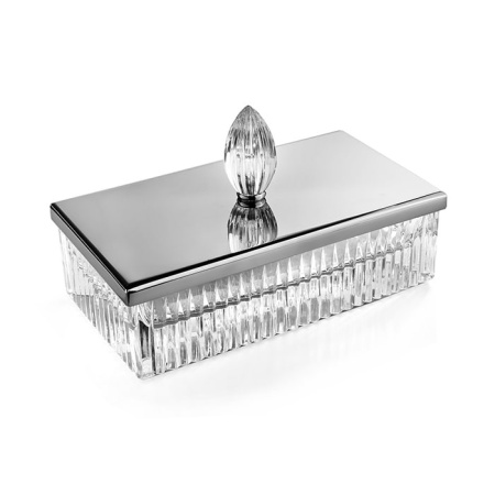 Баночка универсальная 3SC Elegance EL78ACRSL, цвет прозрачная | хром