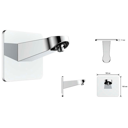 душевая система vincea inspire vsfw-3i22mt3mb с термостатом черная матовая