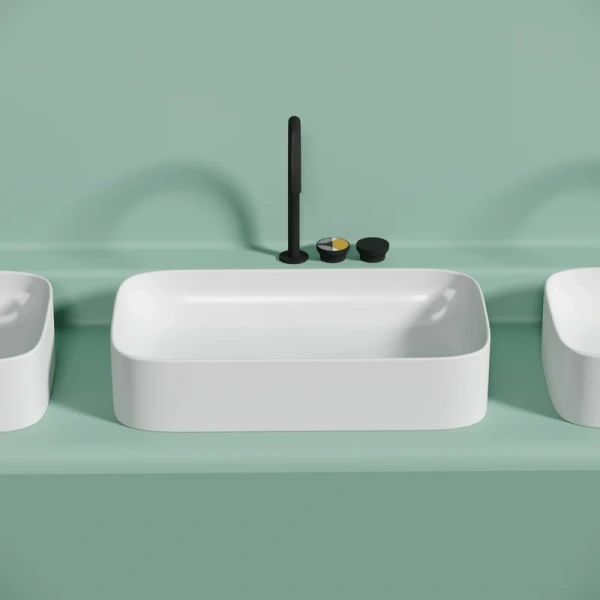 раковина ceramicanova element cn6054mw накладная, 70.5x38 см, белая матовая