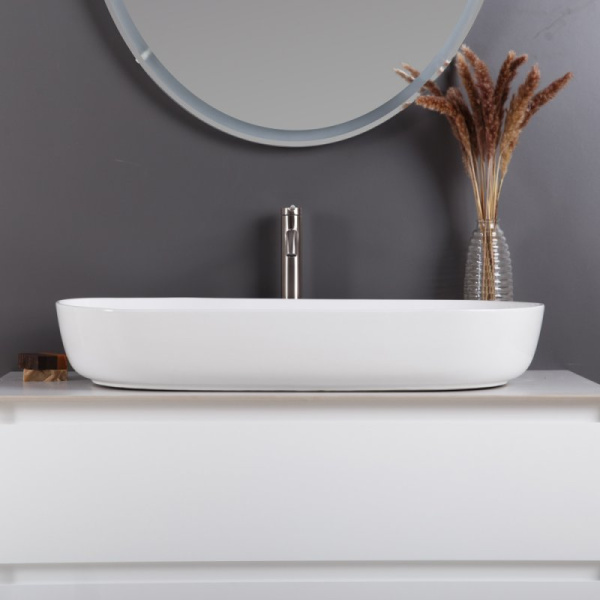 раковина накладная belbagno 81 bb1349, белая