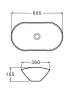раковина-чаша belbagno 60 bb1404-h311 серая матовая