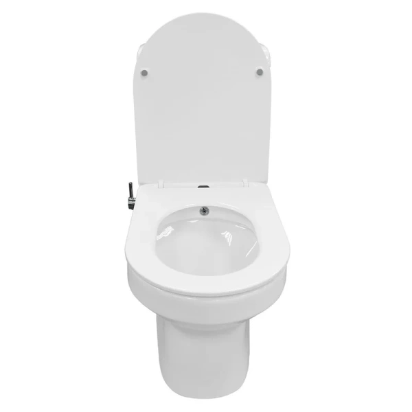 унитаз моноблок azario brusco az-1085b напольный, с функцией биде, горизонтальный слив, с сиденьем микролифт, 70х38х80.5 см, белый