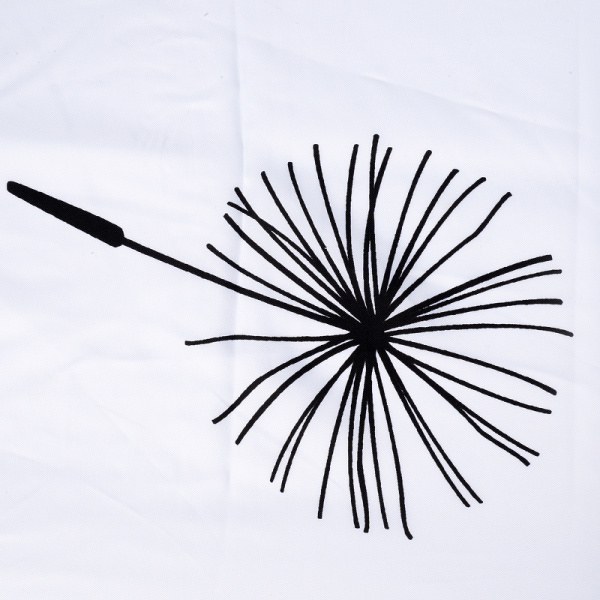 Штора для ванны WasserKRAFT Elbе 180х200 SC-72101 рисунок цветы