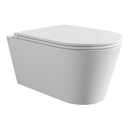 Унитаз подвесной Alice Hide Round 31170109 безободковый, цвет белый матовый