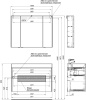 тумба под раковину aquanet бруклин 00310139 97.2x43.7 см, антрацит матовый