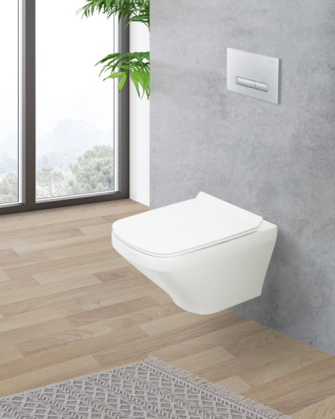 унитаз подвесной безободковый belbagno sela bb3201chr, без сиденья, цвет белый