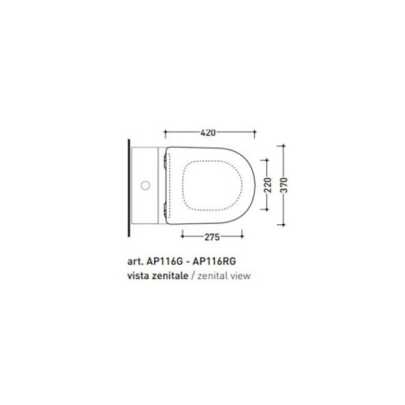 сиденье flaminia app apcw07 для унитаза с микролифтом, быстросьемное, белый
