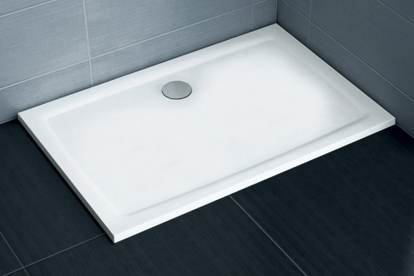 душевой поддон из искусственного камня ravak gigant pro 120×90 flat xa03g711010 белый
