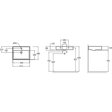 раковина накладная jacob delafon vivienne exbh112-00, 60 х 46.6 см, белая