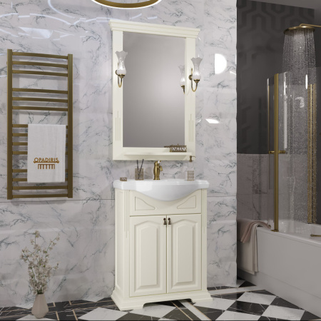 Зеркало 67,5х101 см слоновая кость Opadiris Риспекто