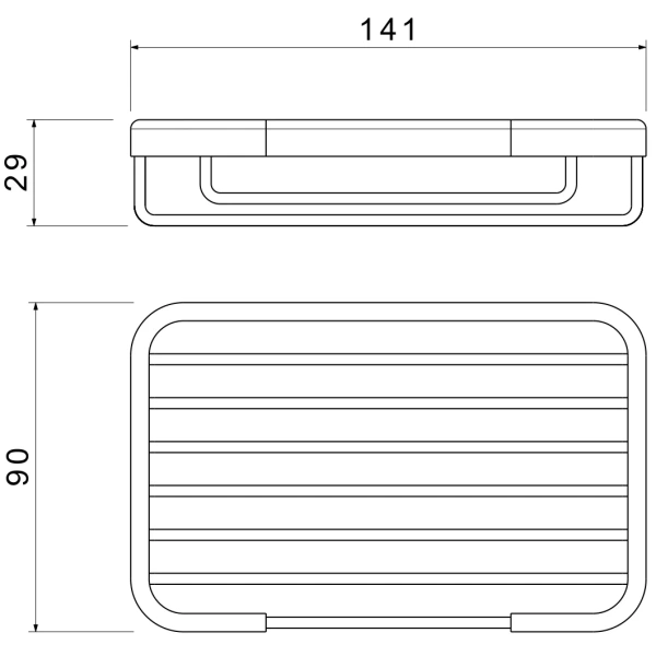 Мыльница Aquatek AQ4946BG настенная, золотой матовый