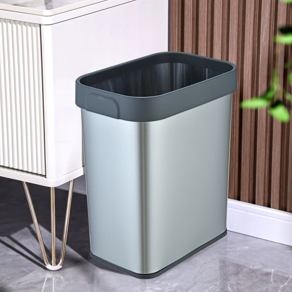 Мусорное ведро Weltwasser WW Solid MT 12L хром матовый