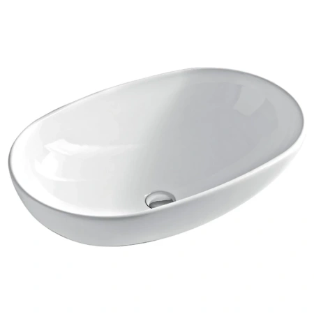 раковина накладная 70 см artceram la ciotola lcl002 01 00, белая