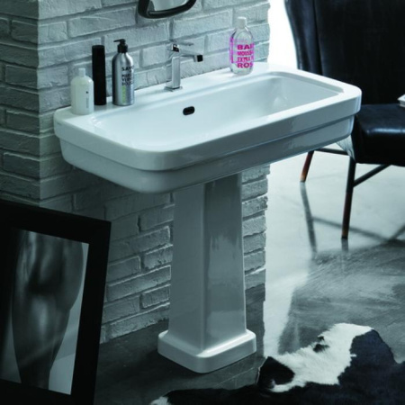 Раковина подвесная 90 см SIMAS Evolution EVO03bi, цвет: белый