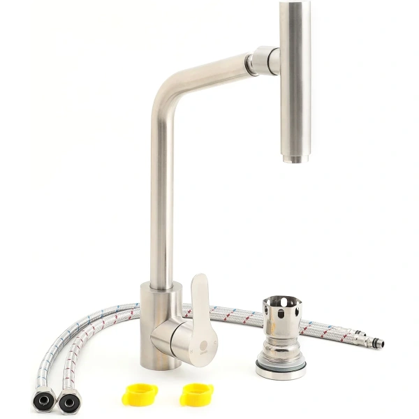 смеситель для кухни orange steel m99-009ni