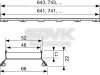 решетка tece tecedrainline plate ii 600972, основа для плитки, нержавеющая сталь
