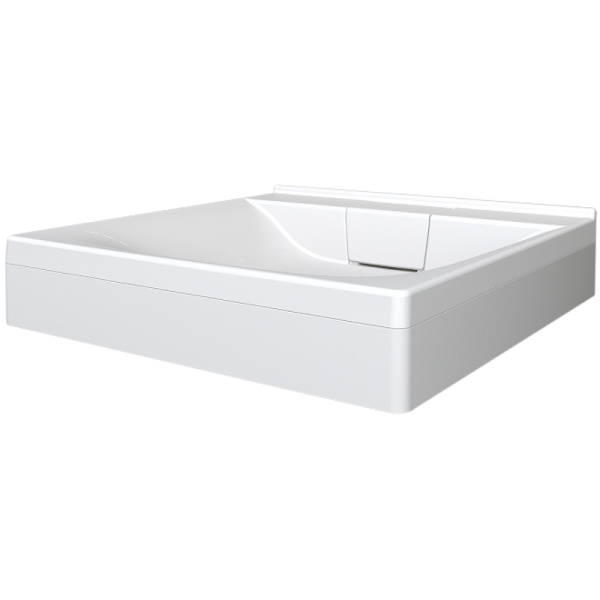 раковина 1marka cute 60 ц0000005150 над стиральной машиной, белая