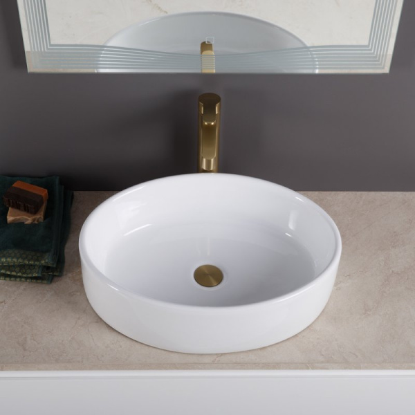 раковина belbagno bb1049 накладная, без перелива, 51х36.5 см, белая