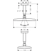 верхний душ hansgrohe raindance e 240 1jet ecosmart 27383000