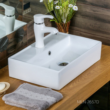 Накладная раковина в ванную Melana 50 см MLN-7657D