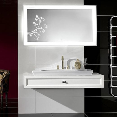 раковина полувстраиваемая 100 см villeroy & boch la belle 6124 11 r1