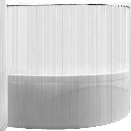 карниз для ванны aquanet capri 00156492 полукруглый 170х110