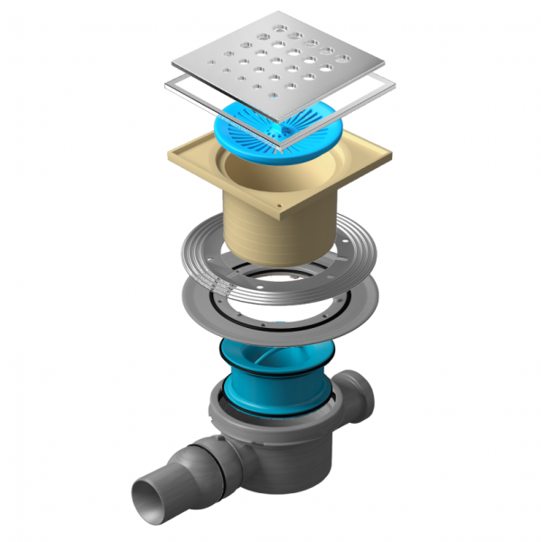 трап для душа pestan confluo standard 15x15 drops 2 mask 13000077