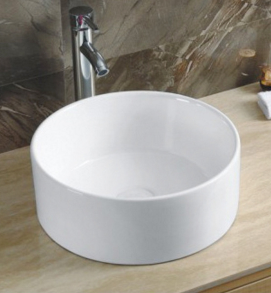 раковина в ванную накладная ceramalux 40 см 9011 белая