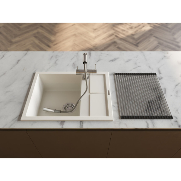 кухонная мойка omoikiri sumi 65a-wh белый 4993861